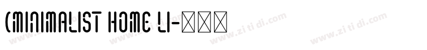 (Minimalist Home Li字体转换